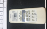 10年使ったエアコンのリモコン